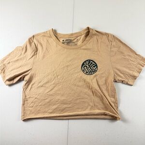 Jelly Surf Women's Tan Crop T-Shirt